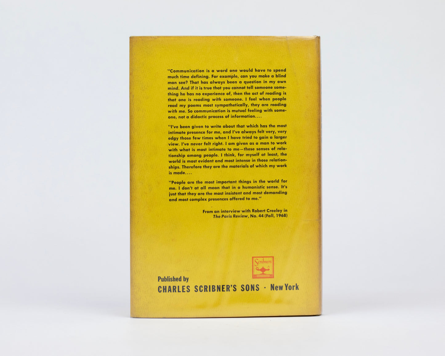 VINTAGE 1969 COPY OF "PIECES" BY ROBERT CREELEY