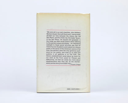 VINTAGE 1977 1ST ED. COPY OF "FRANK O'HARA: A POET AMONG PAINTERS" BY MARJORIE PERLOFF