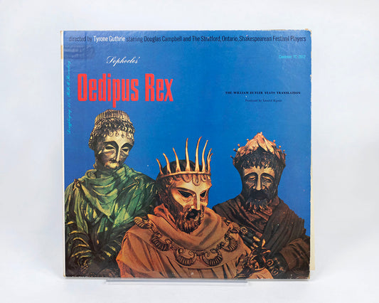 2012 2-LP SET OF SOPHOCLES' "OEDIPUS REX" PERFORMED BY THE STRATFORD SHAKESPEAREAN FESTIVAL PLAYERS