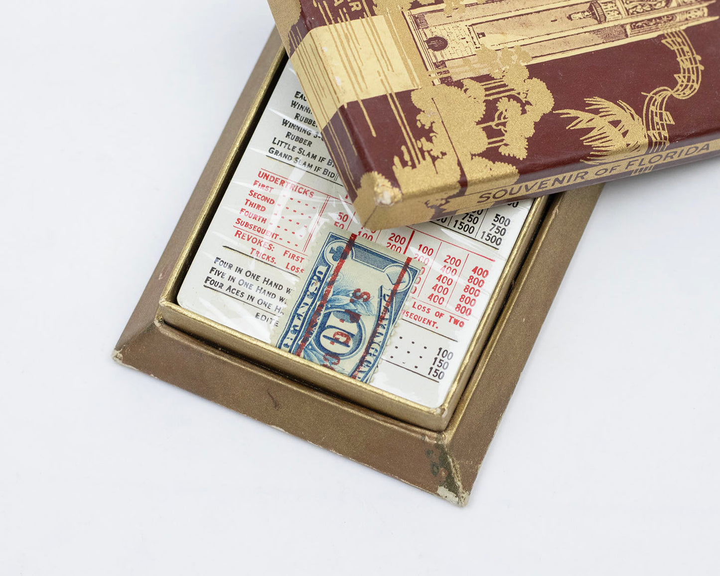 VINTAGE SOUVENIR BOK TOWER PLAYING CARDS