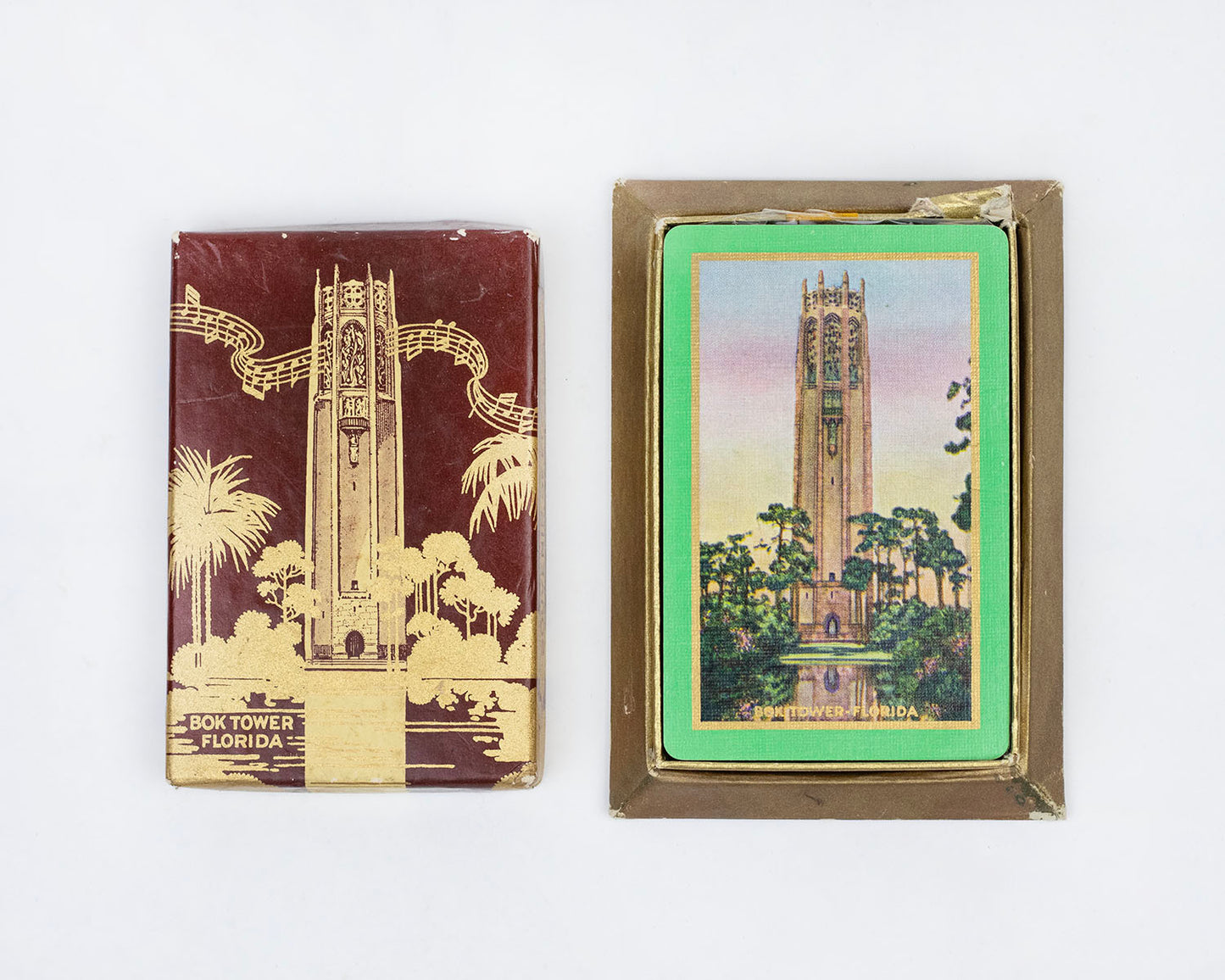 VINTAGE SOUVENIR BOK TOWER PLAYING CARDS