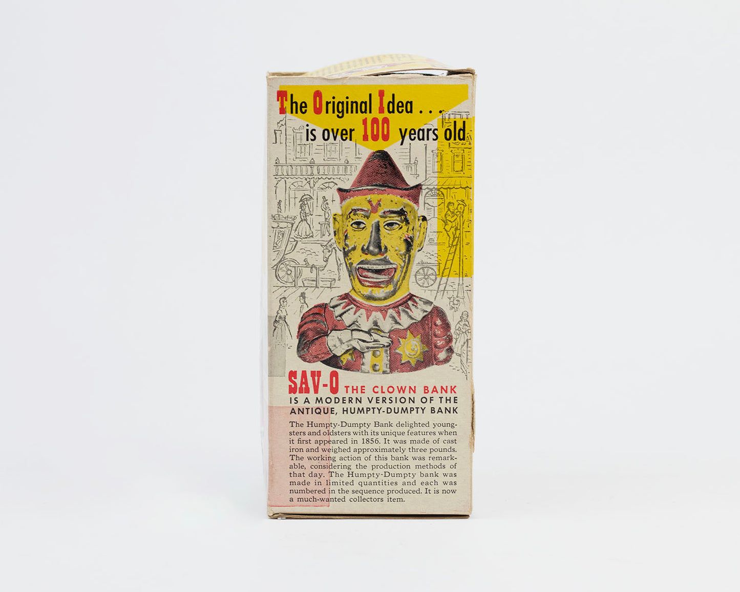 VINTAGE 1950S SAV-O MECHANICAL CLOWN BANK