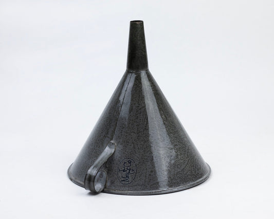 VINTAGE XL MIDCENTURY ENAMEL GRANITEWARE FUNNEL