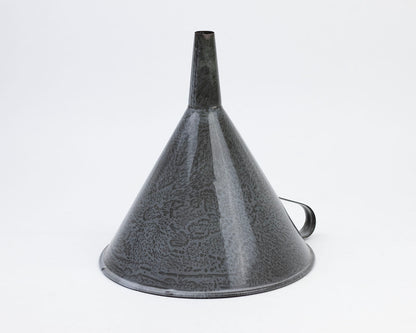 VINTAGE XL MIDCENTURY ENAMEL GRANITEWARE FUNNEL