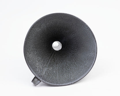 VINTAGE XL MIDCENTURY ENAMEL GRANITEWARE FUNNEL
