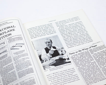 VINTAGE 1967 COPY OF "THE GREAT INTERNATIONAL PAPER AIRPLANE BOOK" BY JERRY MANDER, GEORGE DIPPEL, AND HOWARD GOSSAGE