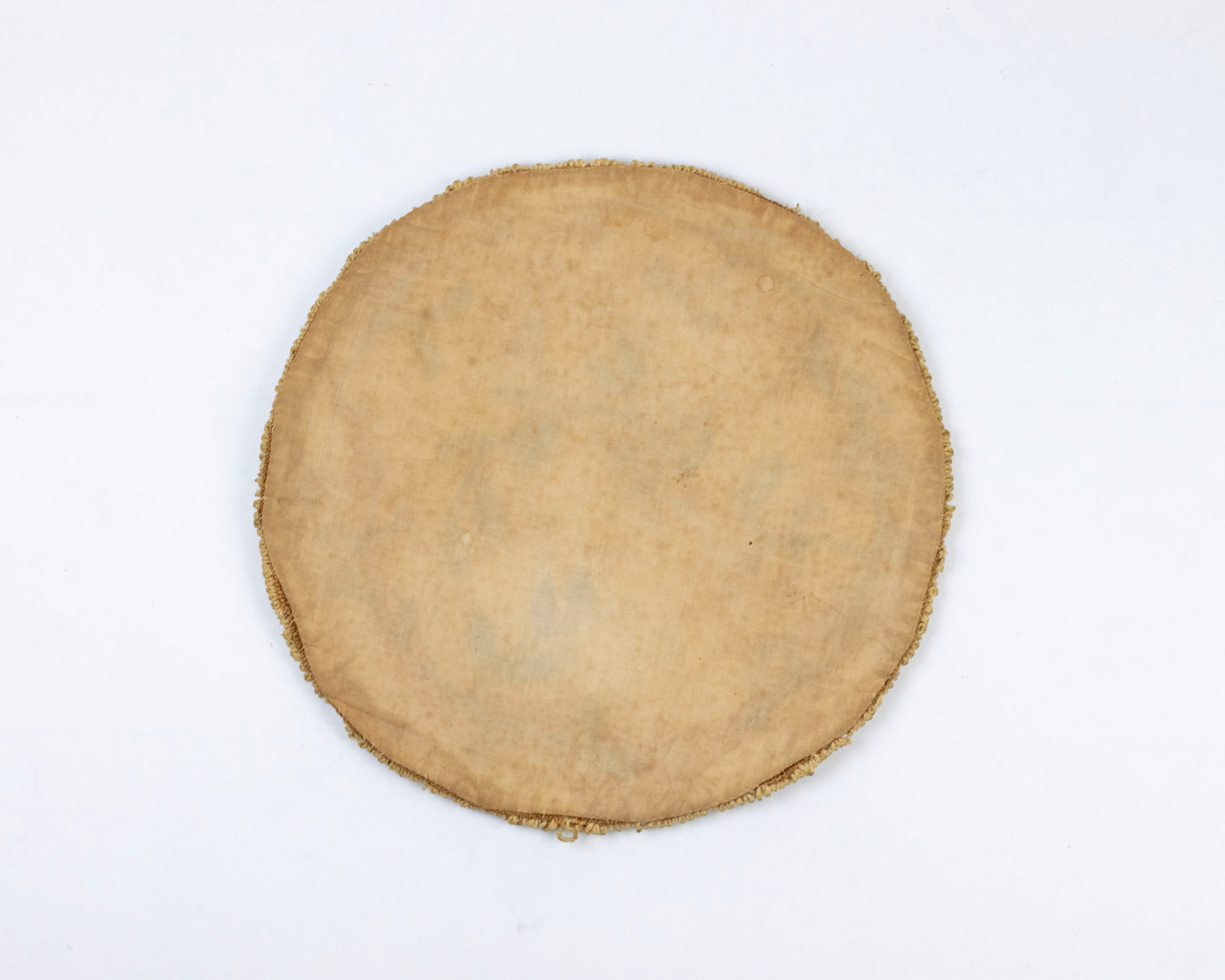 VINTAGE HAND-HOOKED WOOL CHAIR PAD