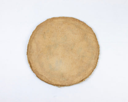 VINTAGE HAND-HOOKED WOOL CHAIR PAD