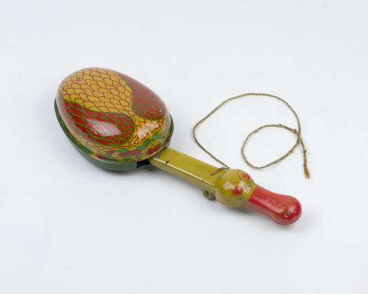 VINTAGE 1930S LITHOGRAPHED TIN GOOSE PULL TOY