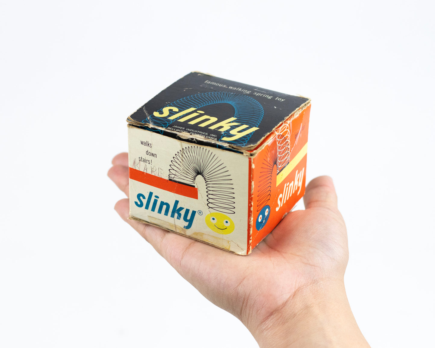 VINTAGE 1960S SLINKY TOY WITH BOX