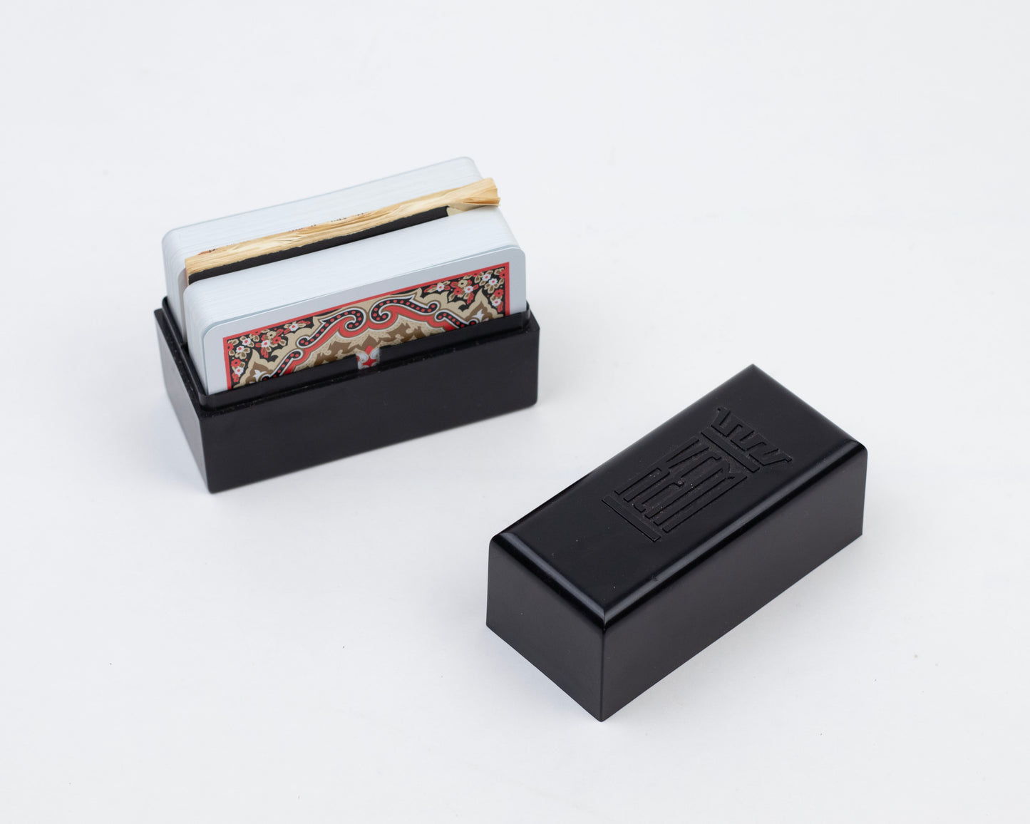 VINTAGE 1947 SET OF TWO KEM PLAYING CARD DECKS WITH CASE