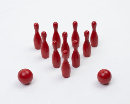VINTAGE 1930S "LUCKY 300" MINIATURE TEN PIN SET