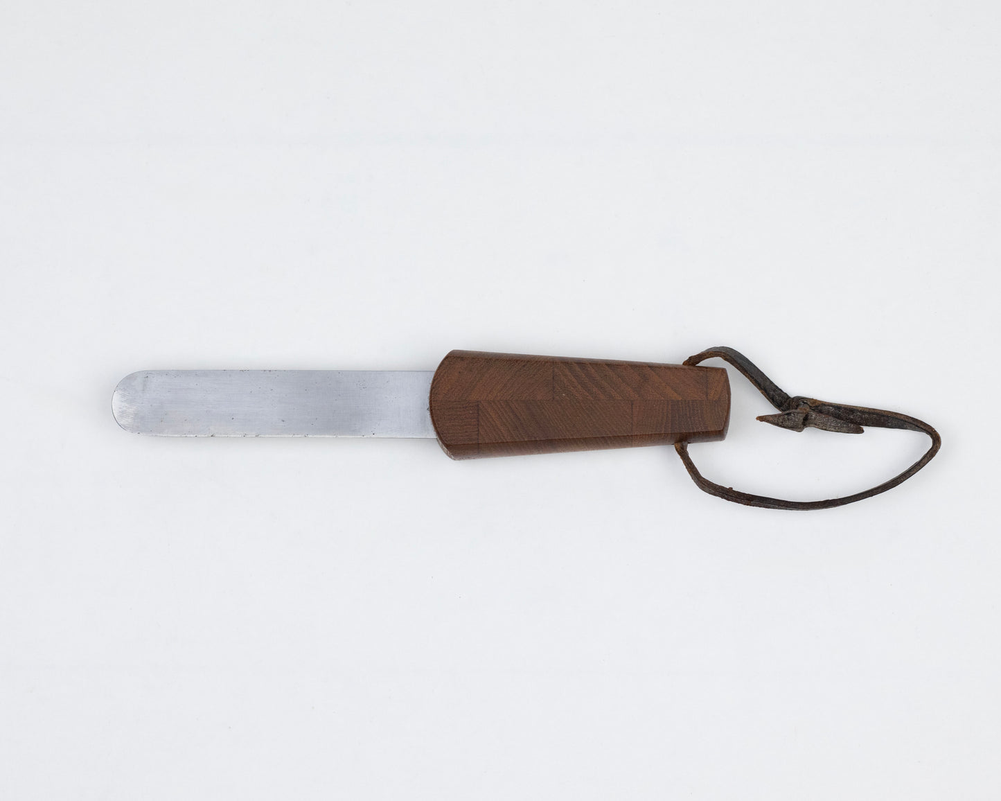 VINTAGE 1950S DANSK 5" TEAK CHEESE BOARD AND KNIFE