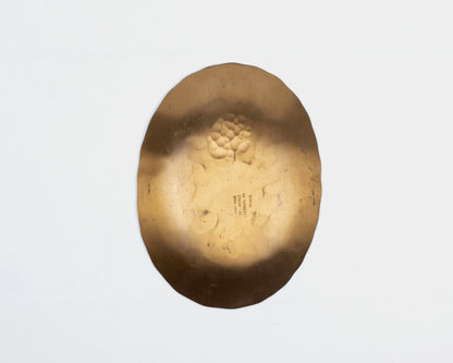 VINTAGE HANDMADE BRONZE TRINKET TRAY