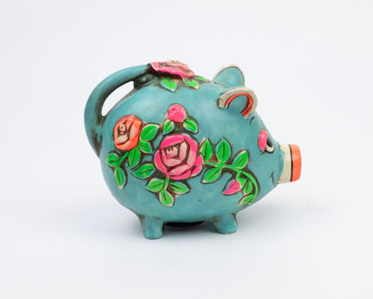 VINTAGE 1967 HOLIDAY FAIR PIGGY BANK