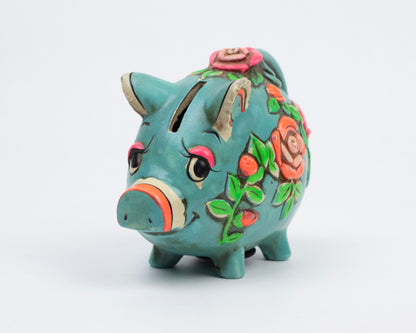 VINTAGE 1967 HOLIDAY FAIR PIGGY BANK