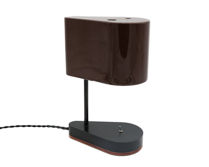 CONCIERGE LAMP - BROWN BRUSH PAINTED BILLET STEEL