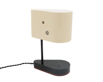 CONCIERGE LAMP - CREAM BRUSH PAINTED BILLET STEEL
