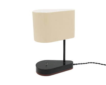 CONCIERGE LAMP - CREAM BRUSH PAINTED BILLET STEEL
