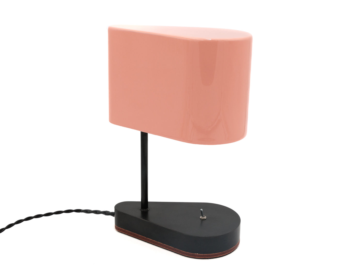 CONCIERGE LAMP - PINK BRUSH PAINTED BILLET STEEL