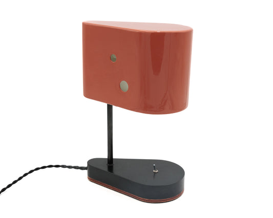 CONCIERGE LAMP - RED BRUSH PAINTED BILLET STEEL