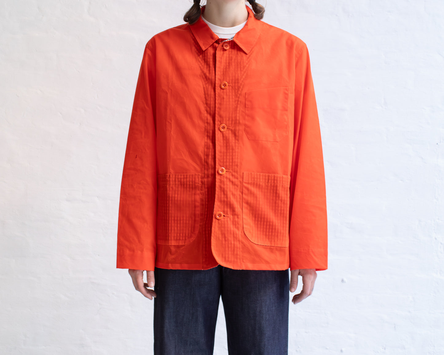 BDDW CHORE COAT - ORANGE WAXED COTTON
