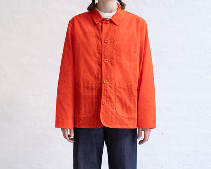 BDDW CHORE COAT - ORANGE WAXED COTTON