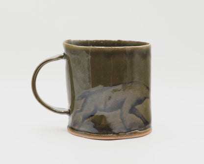 HAND-PAINTED CERAMIC COFFEE MUG - #5229