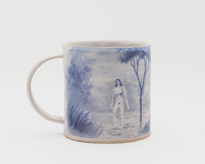 HAND-PAINTED CERAMIC COFFEE MUG - #5259