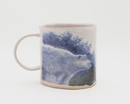 HAND-PAINTED CERAMIC COFFEE MUG - #5236