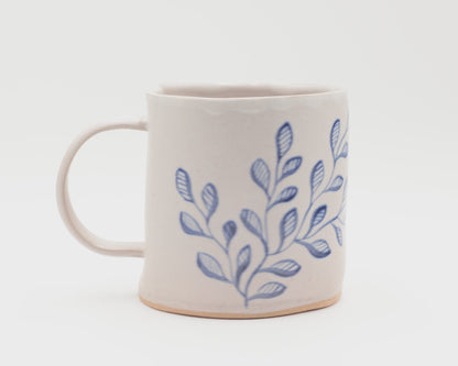 HAND-PAINTED CERAMIC COFFEE MUG - #5280
