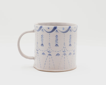 HAND-PAINTED CERAMIC COFFEE MUG - #5224