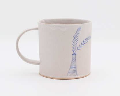 HAND-PAINTED CERAMIC COFFEE MUG - #5053