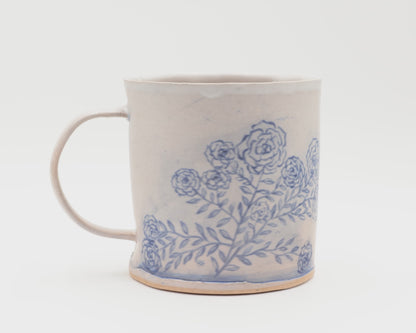 HAND-PAINTED CERAMIC COFFEE MUG - #5281