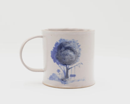 HAND-PAINTED CERAMIC COFFEE MUG - #5225