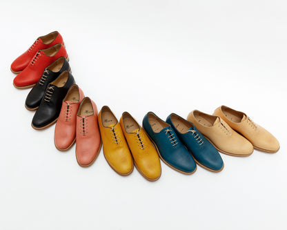 MEN'S LEATHER SHOES IN NERO