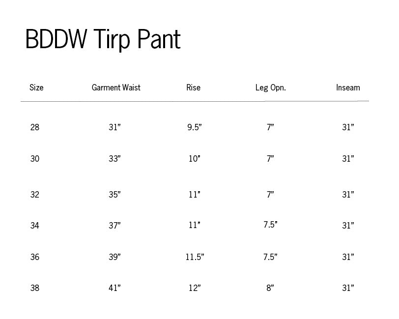 BDDW TIRP PANT (EDITION OF 13)